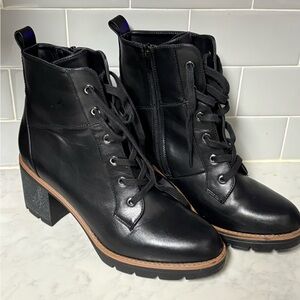 SOUL Naturalizer Black Lace Up Boots Women’s Size 10
